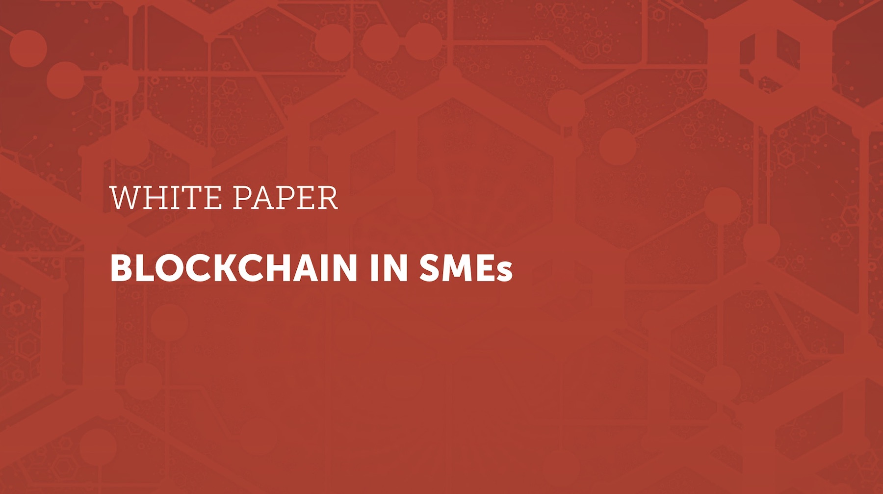 Eco White Paper Blockchain in SMEs Published